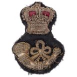 Rifle Volunteers Victorian Officer’s bullion forage cap badge.