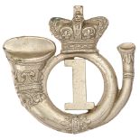 Scottish. 1st Lanarkshire Rifle Volunteers Corps Victorian OR’s forage cap badge circa 1897-1901.