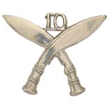 10th Gurkha Rifles head-dress badge circa 1908-37.