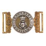 7th Foot Royal Fusiliers (City of London Regiment) Victorian Officer’s waist belt clasp circa 1855-8