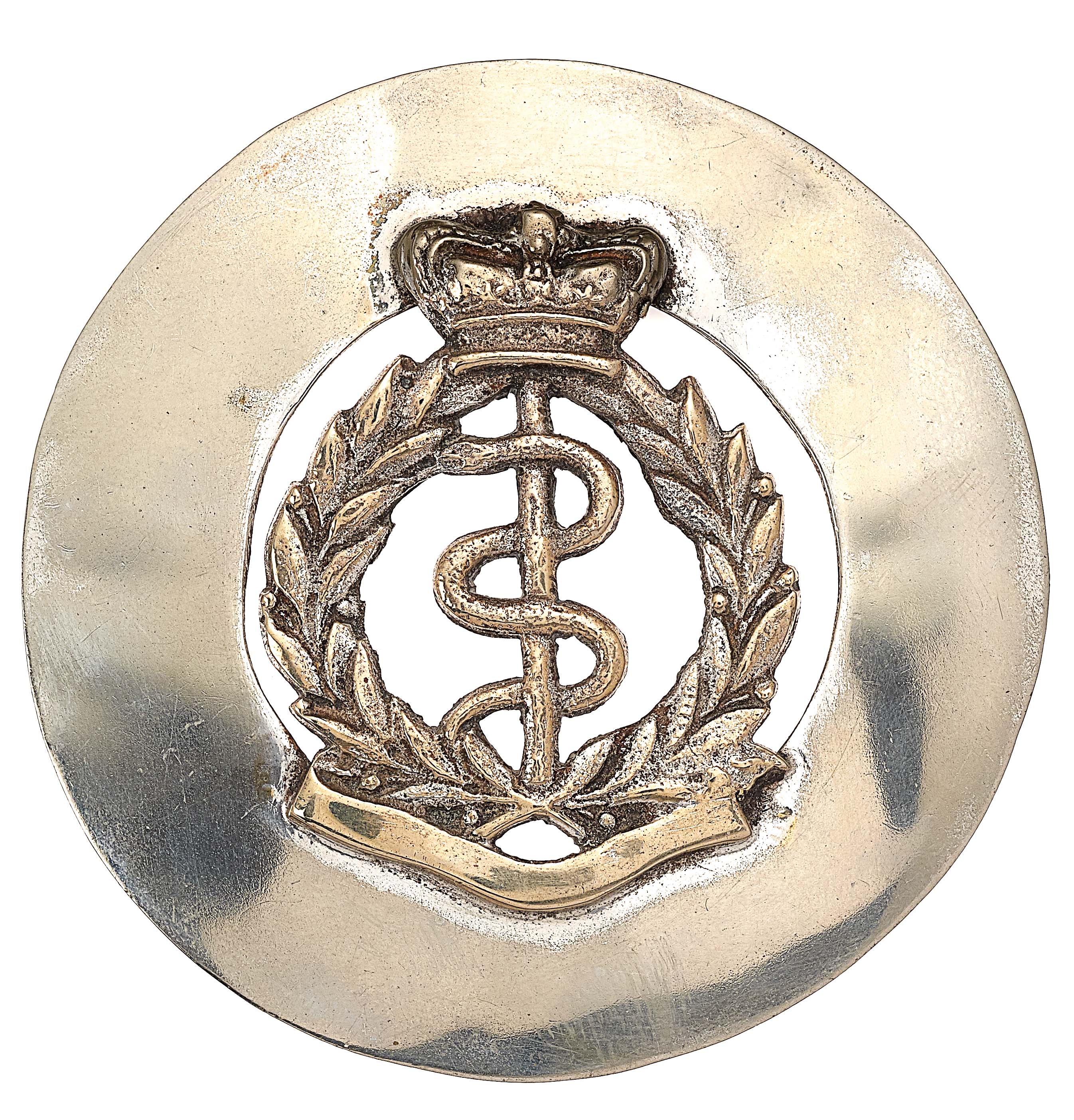 Royal Army Medical Corps piper’s glengarry badge by Lawrie, Glasgow.