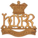 Her Majesty’s Reserve Regiment of Dragoon Guards Boer War cap badge circa 1900-01.