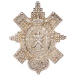 Scottish. 1st (Dundee) VB Black Watch (Royal Highlanders) Officer’s forage cap badge circa 1901-08.