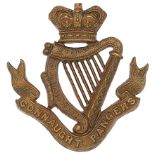 Irish. Connaught Rangers Victorian OR’s cap badge circa 1896-1901.