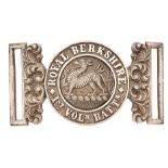 1st VB Berkshire Regiment Officer’s waist belt clasp circa 1885-1901.