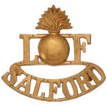 L grenade F / SALFORD WW1 shoulder title.