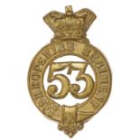 53rd (Shropshire) Regiment of Foot Victorian OR’s glengarry badge circa 1874-81.