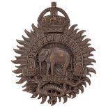 Indian Army. 1st Punjab Regiment post 1922 Officer’s OSD cap badge.