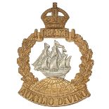 Drake Battalion Royal Naval Division WW1 OR’s RND cap badge circa 1916-18.