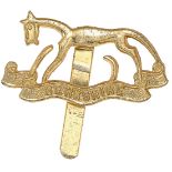 Berkshire Yeomanry gold anodised cap badge circa 1953-61.