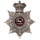 4th VB King’s Liverpool Regiment Victorian Officer’s helmet plate circa 1888-1901.