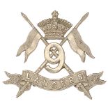 9th (Queen’s Royal) Lancers Victorian cap badge circa 1896-1901.