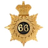 66th (Berkshire) Regiment of Foot, Victorian Officer’s helmet plate circa 1878-1881.
