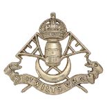 1st Wiltshire Volunteer Rifle Corps Edwardian OR’s ‘Moonrakers’ cap badge circa 1903-08.