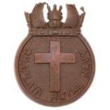 Royal Naval Division Chaplain’s cap badge.