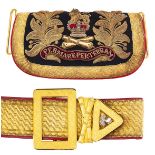 Royal Marine Artillery Victorian Officer’s pouch and pouch belt.