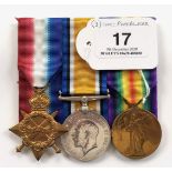 WW1 Essex Regiment Gallipoli Veteran Group of Three Medals.