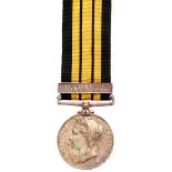 West African Rifles, East & West Africa Medal, clasp “Sierra Leone 1898-99”.
