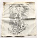 RAF WW2 Period “Q” Type Sailing Dinghy Instructions & Silk Maps.