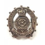 Royal Fusiliers Victorian Boer War Silver Regimental Sweetheart Brooch.