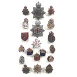 WW2 Home Front Auxiliary & National Fire Service Lapel Badges