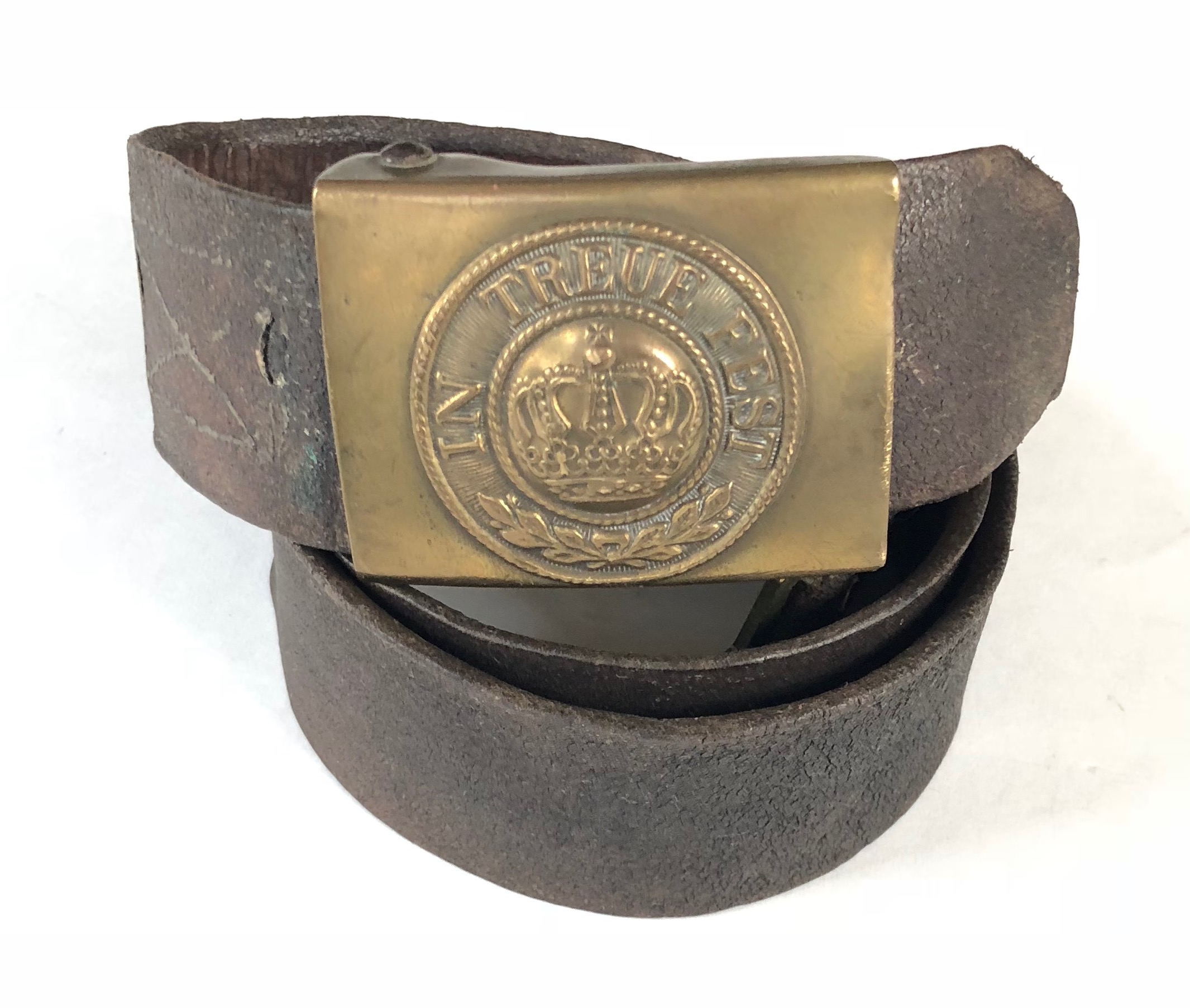 WW1 Imperial German Bavarian Other Rank’s Belt & Buckle.