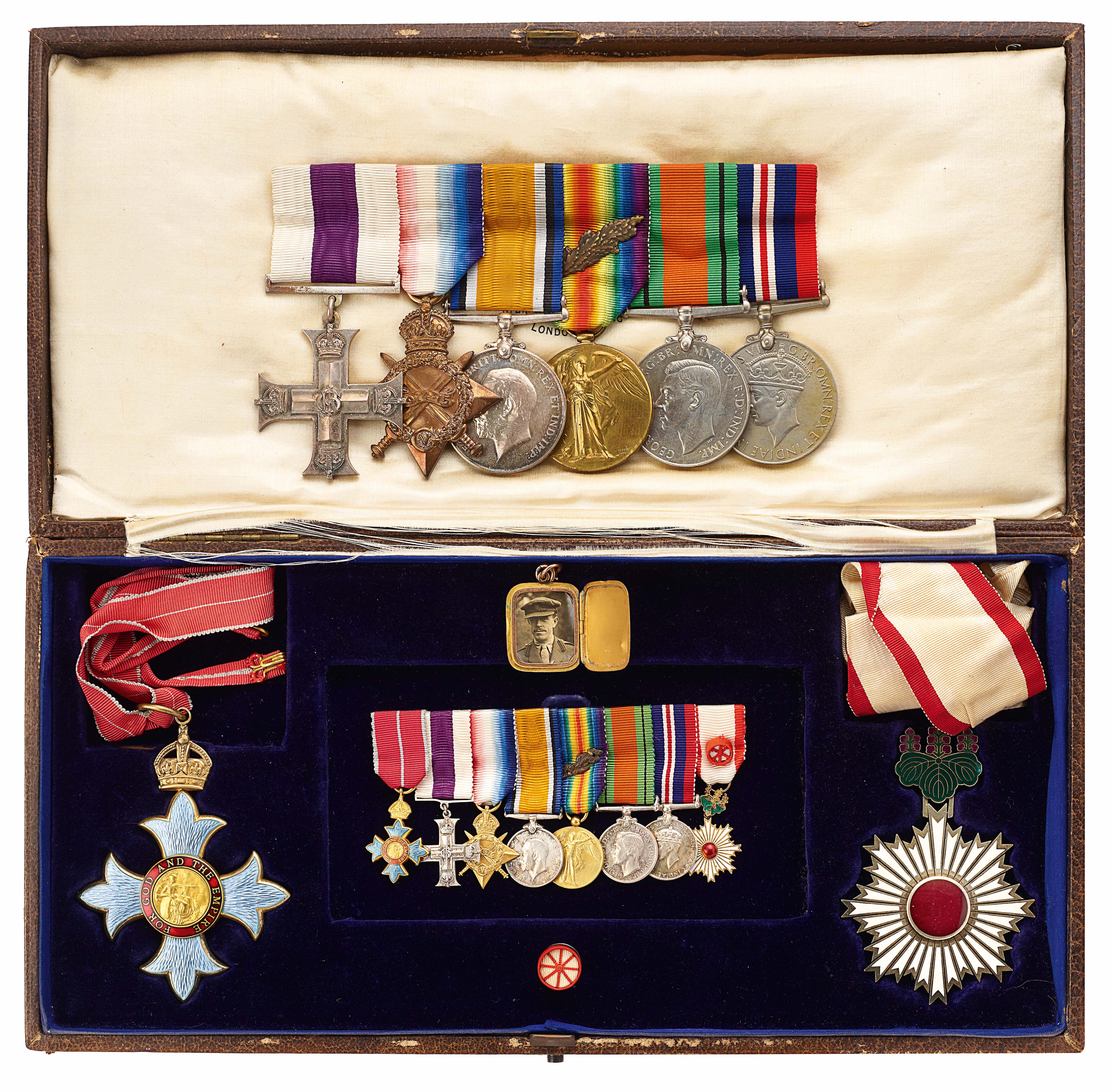WW1 Gordon Highlanders / Royal Air Force CBE, MC, Order of the Rising Sun Group of Eight Medals.