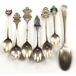 Indian Army Interest Similar Six Silver Teaspoons.