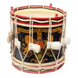 Royal Marines Plymouth Group Regimental Drum by Potters.