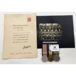 WW1 Welsh Regiment / WW2 Monmouthshire Home Guard Officer’s Group of Three Medals & Ephemera.