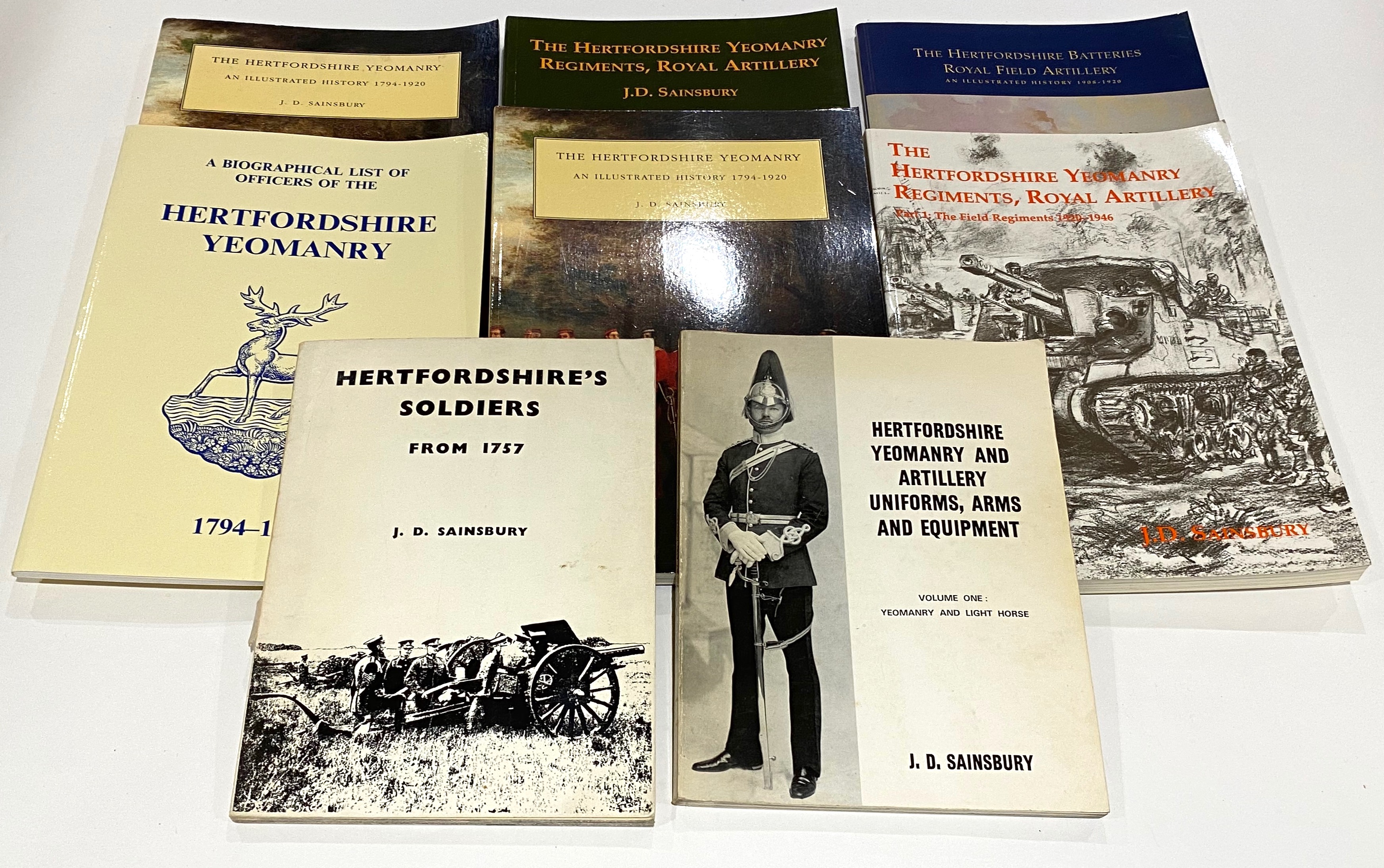 Hertfordshire Regiment Reference Books.