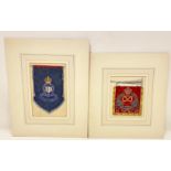 Queen’s Own Staffordshire Yeomanry Original Watercolour Regimental Trumpet Banner.
