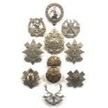 10 Scottish glengarry badges.