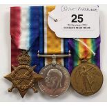 WW1 5th Bn South Staffordshire Regiment Group of Three Medals.