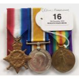 WW1 Coldstream Guards Group of Three Medals.