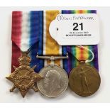 WW1 1/5th (Bury) Bn Lancashire Fusiliers Gallipoli Veteran Group of Three Medals.