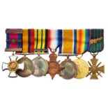 WW1 Royal Navy DSO & Bar Triple Gallantry Group of Seven Medals.