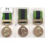 Border Regiment 3 x India General Service Medal, clasp “North West Frontier 1930-31”