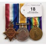 WW1 6th Bn London Regiment Group of Three Medals.