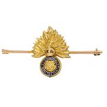 Royal Fusiliers Gold Regimental Sweetheart Brooch