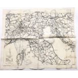 RAF 617 (Dambuster) Squadron Signed WW2 Silk Escape Map.