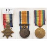 WW1 Gordon Highlanders / Cypher Officeer’s Group of Three Medals.