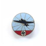 German Third Reich WW2 Flugmeldeabzeichen for Luftnachrichtenhelferinnen enamelled badge.