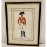 Coldstream Guards Original Watercolour Circa 1790.