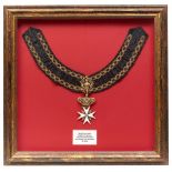 Order of Malta gold neck badge.