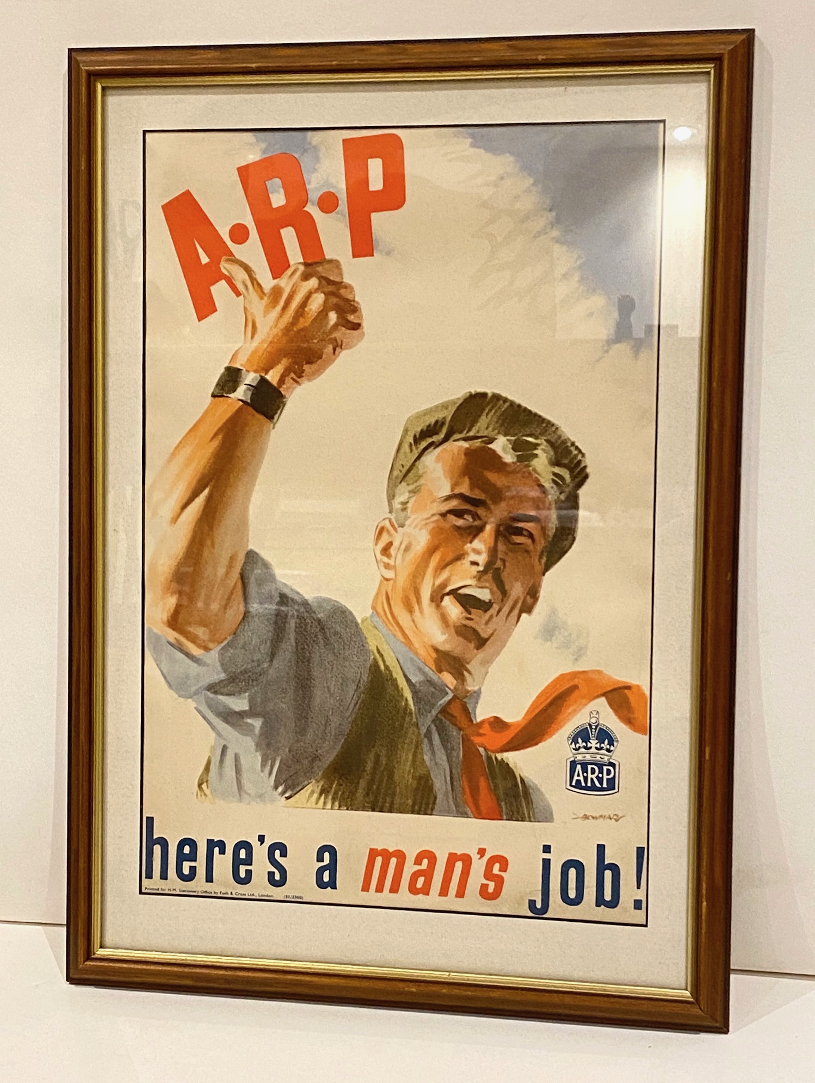 WW2 Home Front ARP Recruiting Poster. - Image 2 of 2