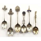 Indian Army Interest Six Silver Teaspoons.