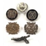 London Scottish Regimental Sweetheart Brooches.