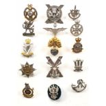 15 Brigade System Officer’s cap badges.