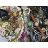 A selection of costume jewellery and watches to include bangles, necklaces and other items Location: